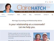 Tablet Screenshot of clairehatch.com